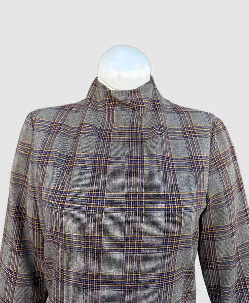 RUDI GERNREICH Vintage 60s Plaid Dress • X-small