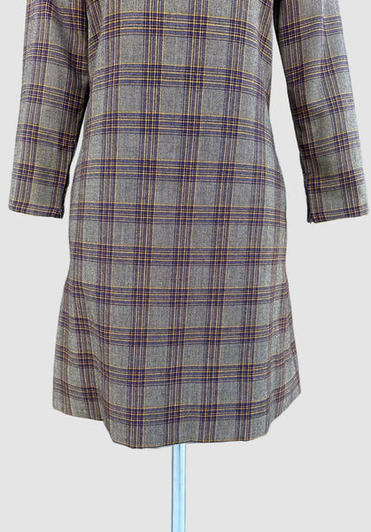 RUDI GERNREICH Vintage 60s Plaid Dress • X-small