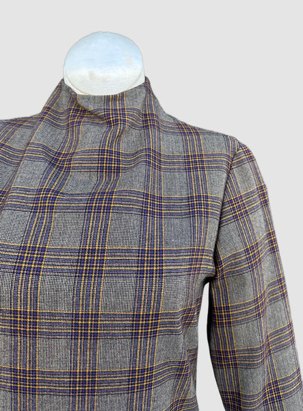 RUDI GERNREICH Vintage 60s Plaid Dress • X-small