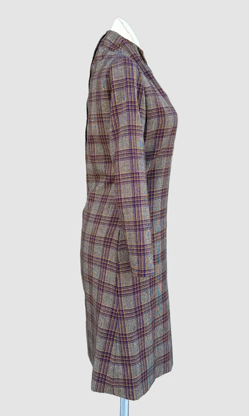 RUDI GERNREICH Vintage 60s Plaid Dress • X-small