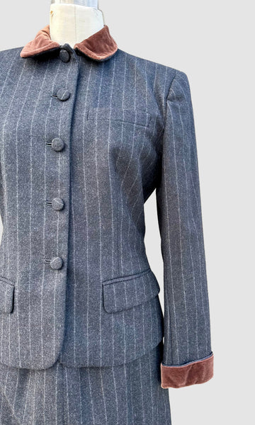 RALPH LAUREN Wool Jacket & Skirt Set • Small