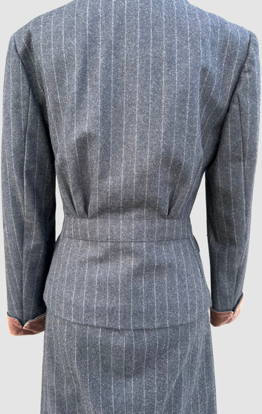 RALPH LAUREN Wool Jacket & Skirt Set • Small