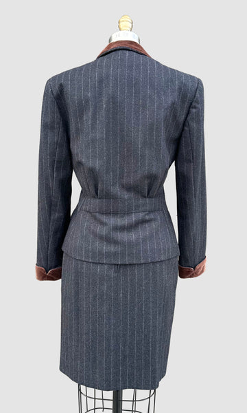 RALPH LAUREN Wool Jacket & Skirt Set • Small