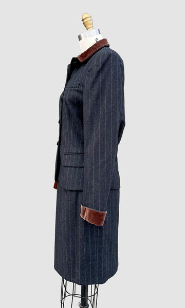 RALPH LAUREN Wool Jacket & Skirt Set • Small