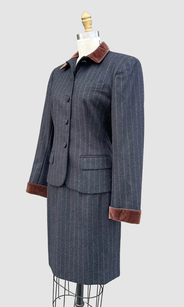 RALPH LAUREN Wool Jacket & Skirt Set • Small