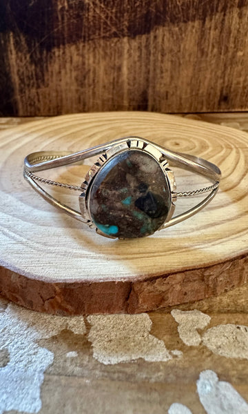 CALVIN SPENCER Blue Ridge Turquoise Cuff 14g