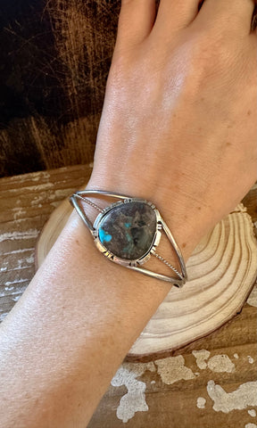 CALVIN SPENCER Blue Ridge Turquoise Cuff • 14g