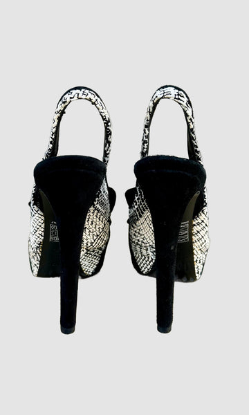 CHRISTIAN DIOR Slingback Platform Heels • 6.5