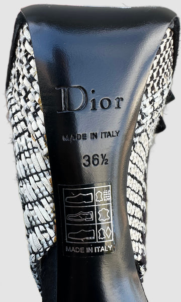 CHRISTIAN DIOR Slingback Platform Heels • 6.5