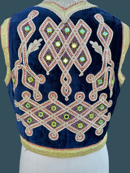 VINTAGE TURKISH OTTOMAN Embroidered 60s/70s Vest • Med/Lg