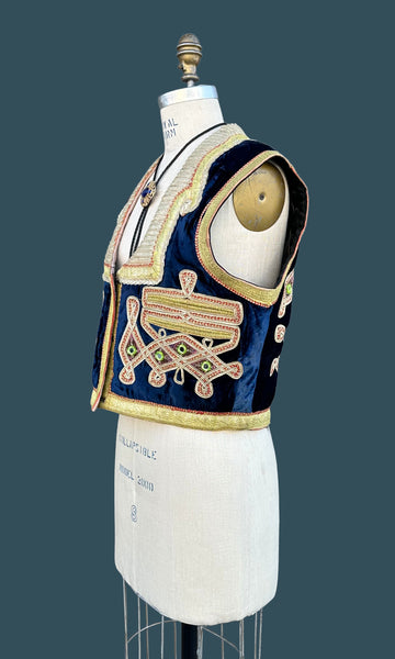 VINTAGE TURKISH OTTOMAN Embroidered 60s/70s Vest • Med/Lg