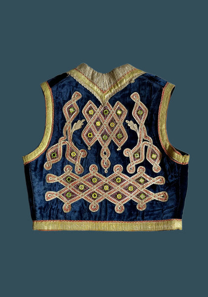 VINTAGE TURKISH OTTOMAN Embroidered 60s/70s Vest • Med/Lg