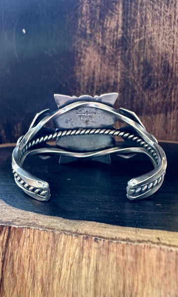AMETHYST EMERSON DELGARITO Silver & Gemstone Cuff • 54g