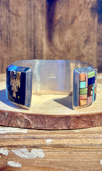 CALVIN DESSON Navajo Pueblo Night Sky Cuff