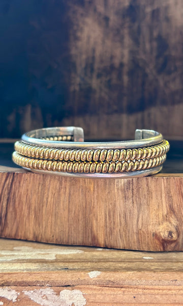 GOLD AND SILVER Coil Cuff • 40g