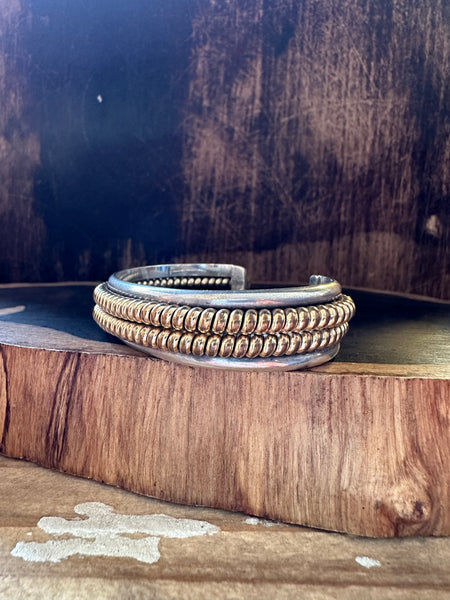 GOLD AND SILVER Coil Cuff • 40g
