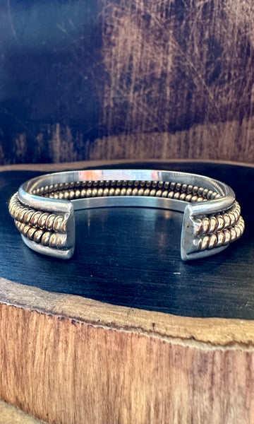GOLD AND SILVER Coil Cuff • 40g