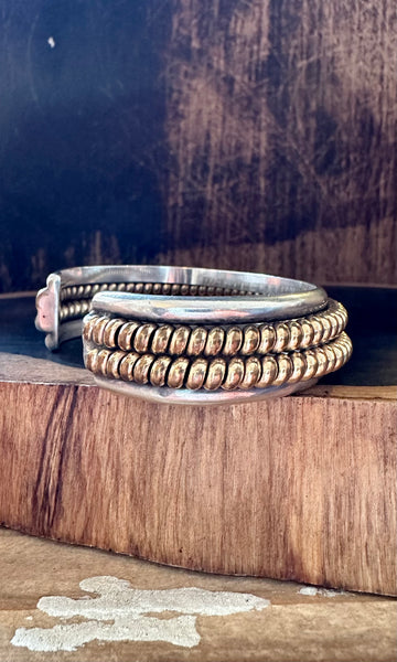 GOLD AND SILVER Coil Cuff • 40g