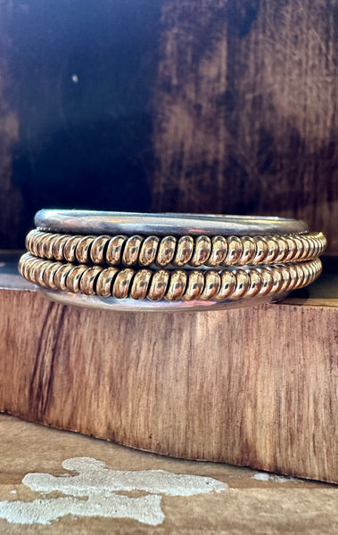 GOLD AND SILVER Coil Cuff • 40g