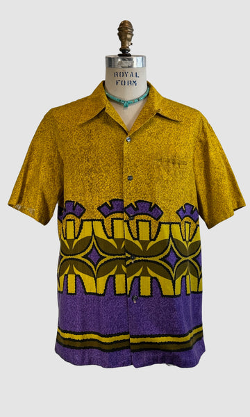 SEARS HAWAII 60s TIki Hawaiian Shirt • X Large