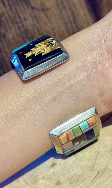CALVIN DESSON Navajo Pueblo Night Sky Cuff