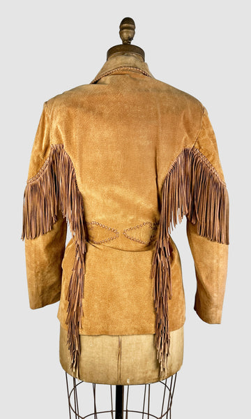 ECHO MOUNTAIN by Arturo 90s Suede Fringe Jacket • Medium