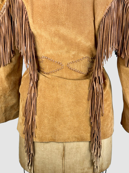 ECHO MOUNTAIN by Arturo 90s Suede Fringe Jacket • Medium