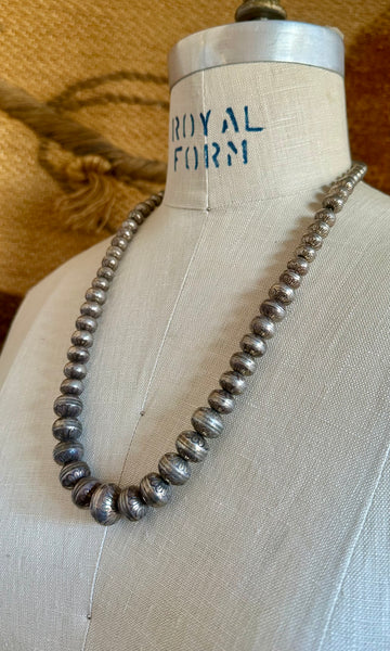 NAVAJO PEARLS SILVER Necklace