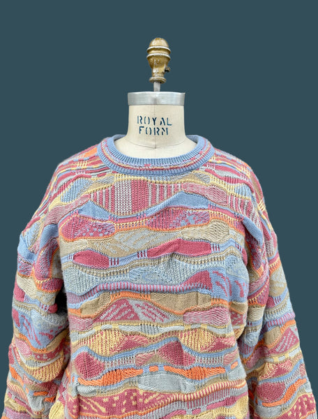PURELY AUSTRALIAN Clothing Co Vintage 80s Knit Sweater • Med. to Lg.