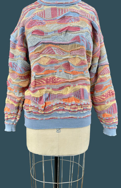 PURELY AUSTRALIAN Clothing Co Vintage 80s Knit Sweater • Med. to Lg.