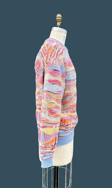 PURELY AUSTRALIAN Clothing Co Vintage 80s Knit Sweater • Med. to Lg.
