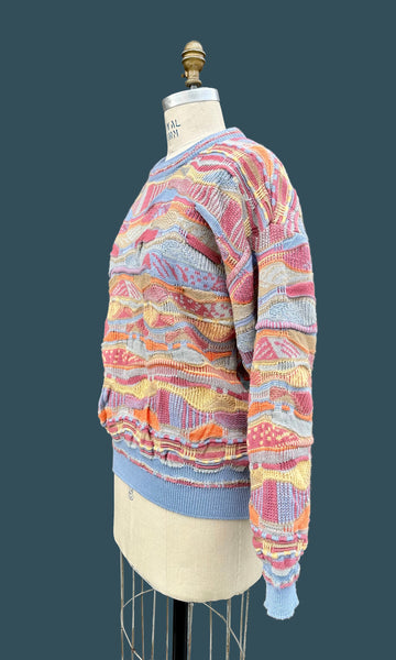 PURELY AUSTRALIAN Clothing Co Vintage 80s Knit Sweater • Med. to Lg.