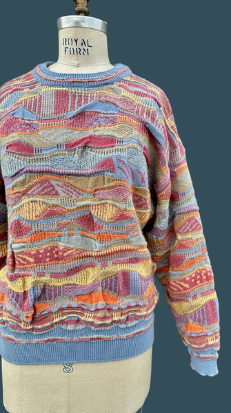 PURELY AUSTRALIAN Clothing Co Vintage 80s Knit Sweater • Med. to Lg.