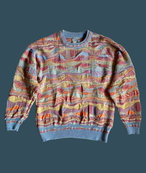 PURELY AUSTRALIAN Clothing Co Vintage 80s Knit Sweater • Med. to Lg.