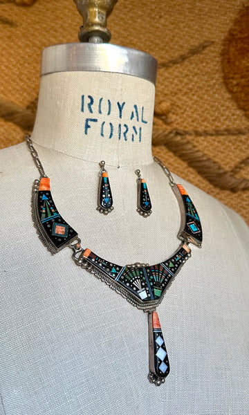NAVAJO RAY JACK Night Sky Necklace & Earring Set