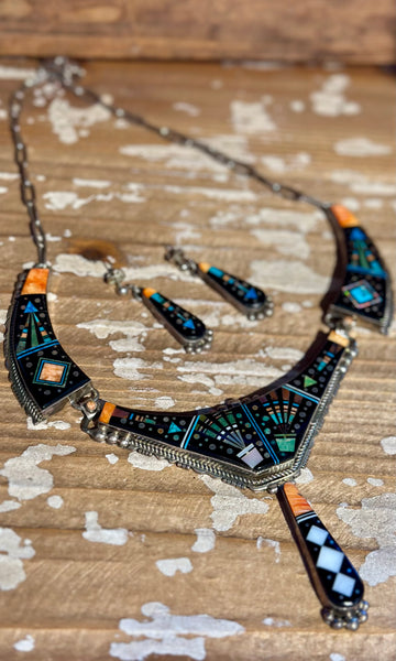 NAVAJO RAY JACK Night Sky Necklace & Earring Set