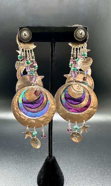 TABRA SUN MEDALLION Earrings