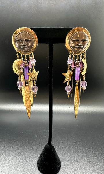 TABRA AMETHYST MOON Earrings