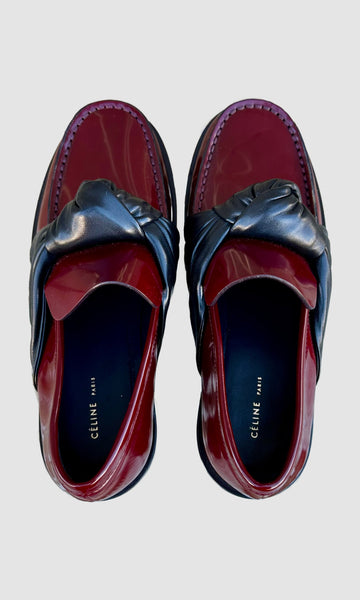 CELINE PARIS Patent Leather Loafers • 6