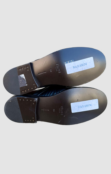 CELINE PARIS Patent Leather Loafers • 6
