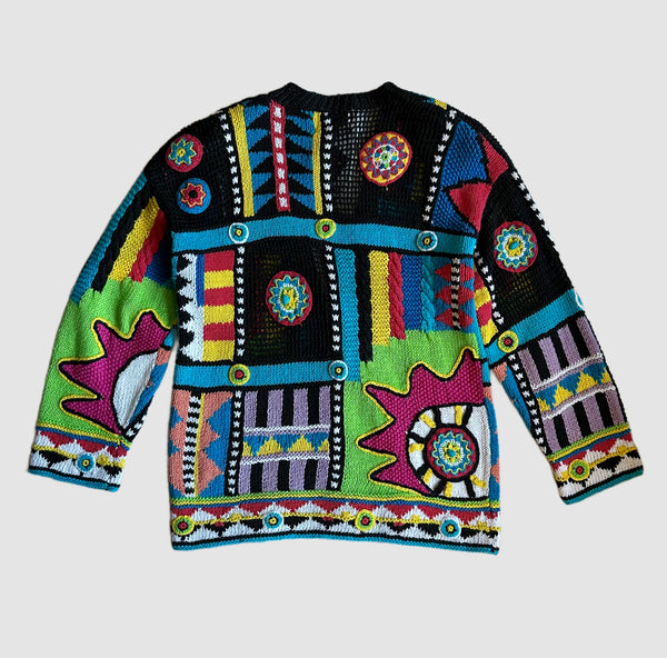 CLARITY CREATION Vintage 90s Knit Sweater • Med. to Lg.