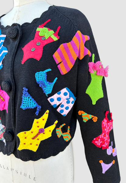 MICHAEL SIMON Vintage 90s Swimsuits Sweater • Med. to Lg.