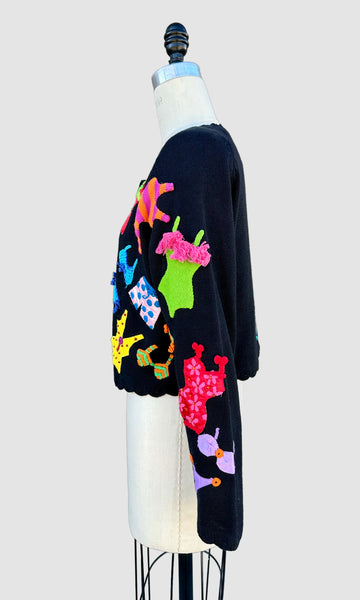 MICHAEL SIMON Vintage 90s Swimsuits Sweater • Med. to Lg.