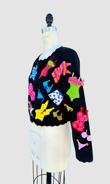 MICHAEL SIMON Vintage 90s Swimsuits Sweater • Med. to Lg.