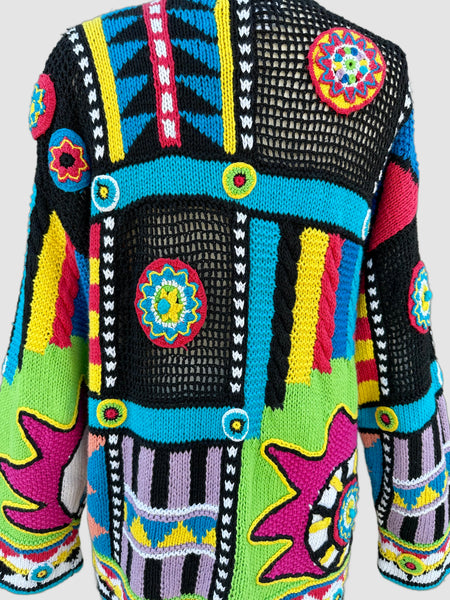 CLARITY CREATION Vintage 90s Knit Sweater • Med. to Lg.