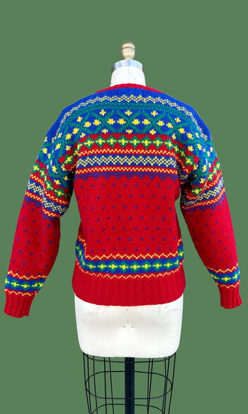 RALPH LAUREN POLO Vintage Wool 80s/90s Knit Sweater • Small