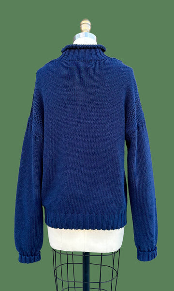 RALPH LAUREN Polo Sport Vintage 80s/90s Cable Knit Sweater • Medium