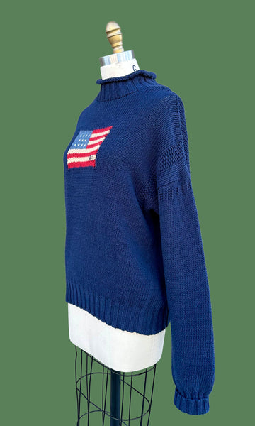 RALPH LAUREN Polo Sport Vintage 80s/90s Cable Knit Sweater • Medium