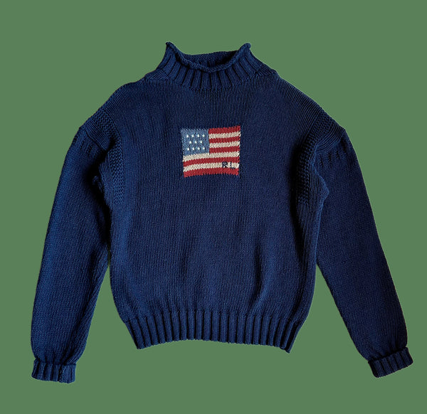 RALPH LAUREN Polo Sport Vintage 80s/90s Cable Knit Sweater • Medium
