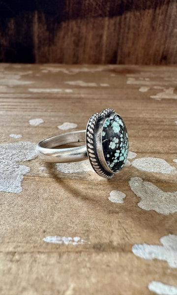 ADJUSTABLE TURQUOISE HEART Ring • Adjustable